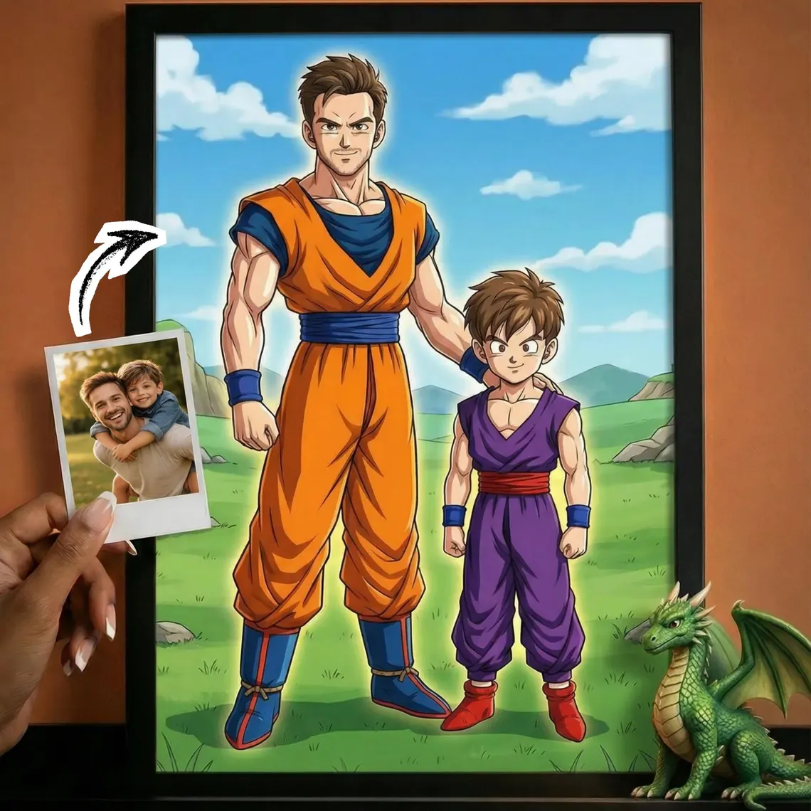 Portrait cartoon personnalisé réalisé pour un client