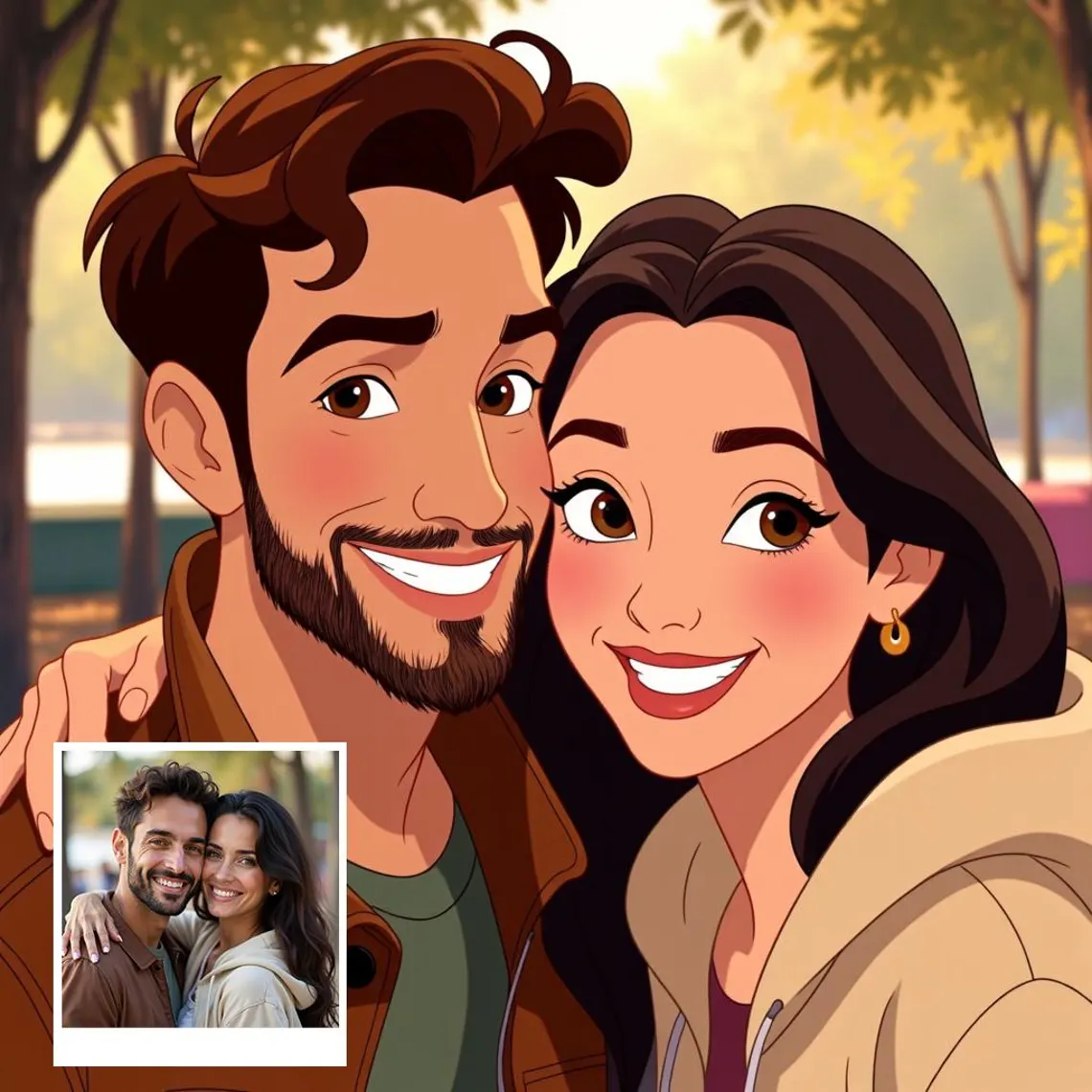 Portrait cartoon personnalisé réalisé pour un client